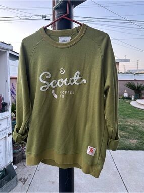 Women's Olive Green Crewneck Sweatshirt